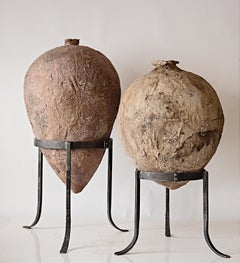 Handmade Amphora Relics Vase with Iron Stand Custom - April Johnston