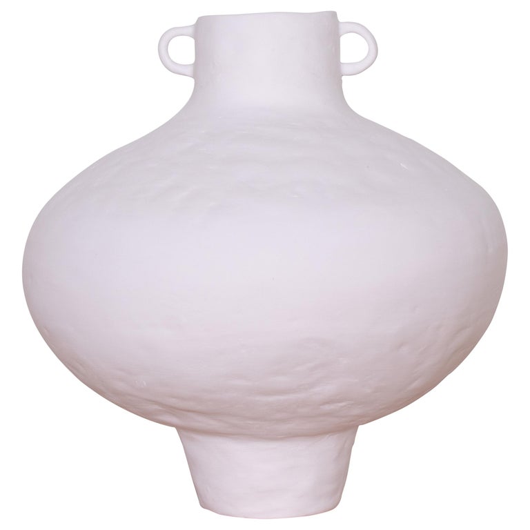 Handmade Amphora White Vase