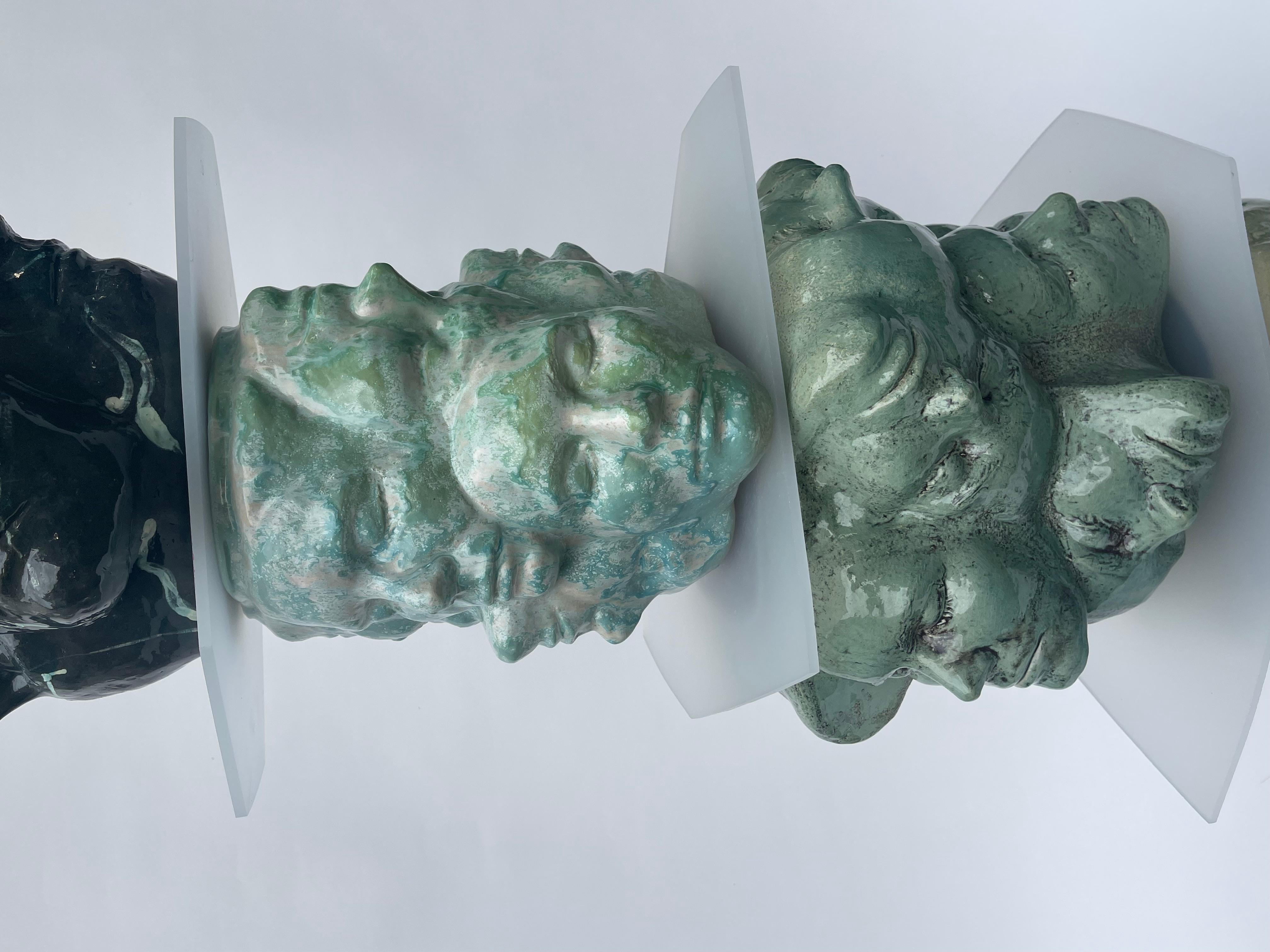 Handmade and unique ceramic vase – in turquoise For Sale 3