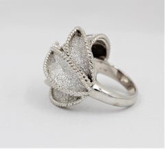 Handmade Antique 32 Carat Diamond Fashion or Cocktail Ring in 14 Karat Gold