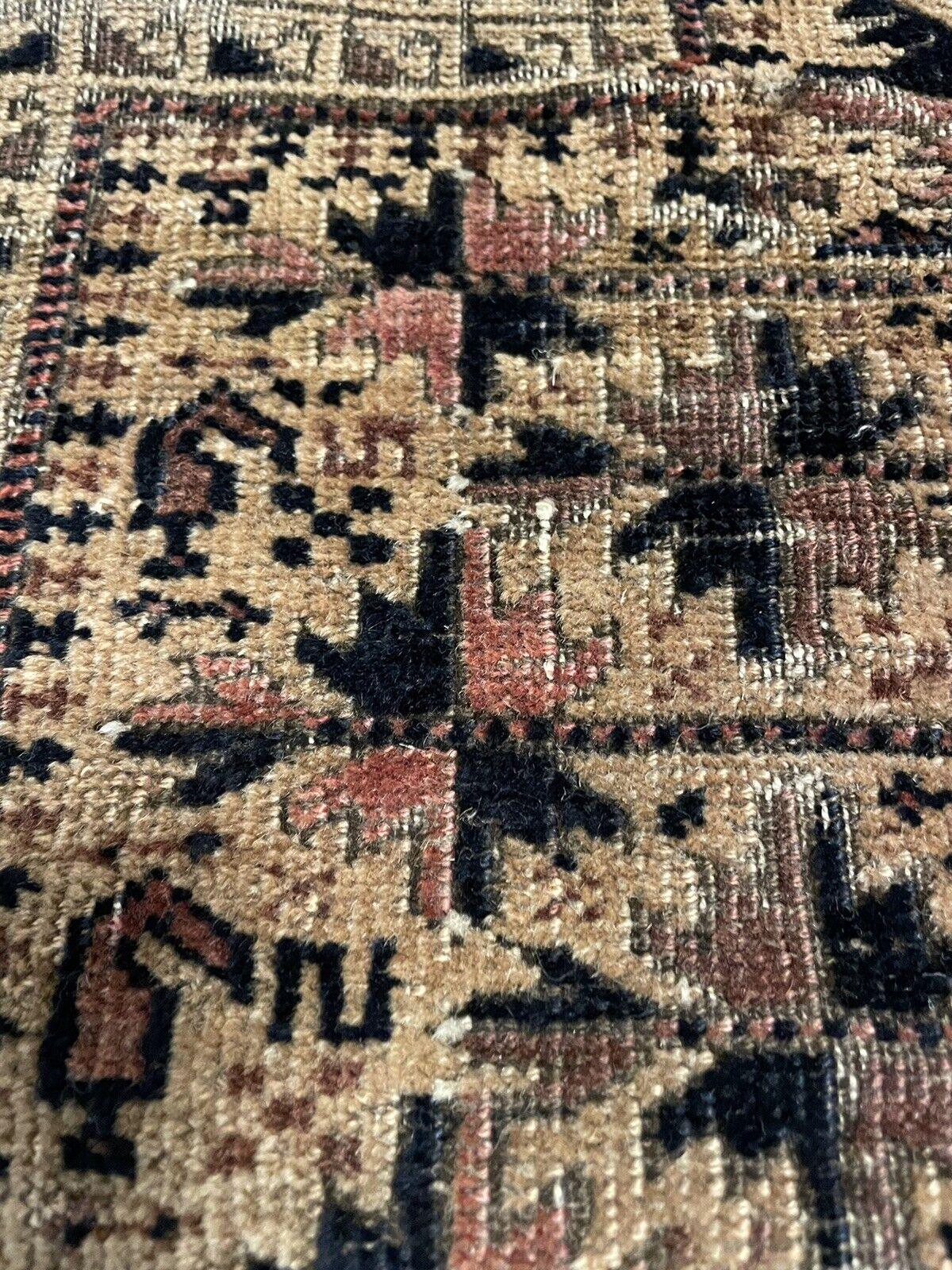 Handmade Antique Afghan Baluch Collectible Rug 2.5' x 4.6', 1880s - 1N18 For Sale 5