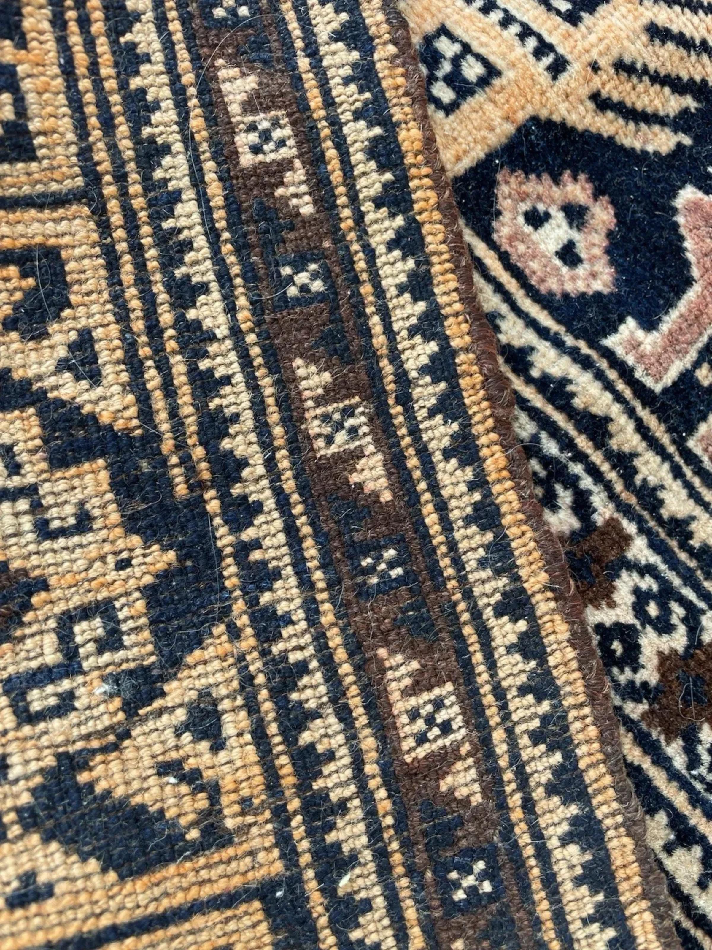 Laine Ancien tapis de collection afghan Baluch fait main 3' x 4.6', 1920 - 1N123 en vente