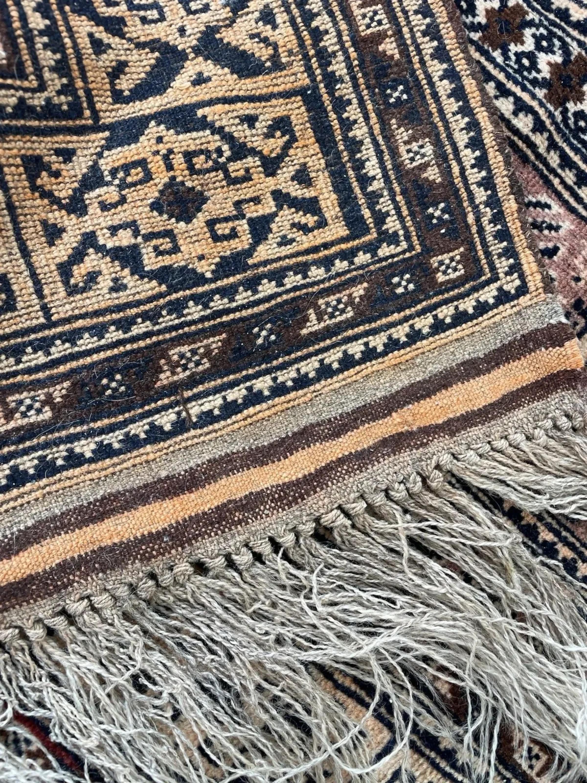 Ancien tapis de collection afghan Baluch fait main 3' x 4.6', 1920 - 1N123 en vente 1