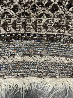 Handmade Antique Afghan Baluch Collectible Rug 3.5' x 4.3' 1880s - 1N80