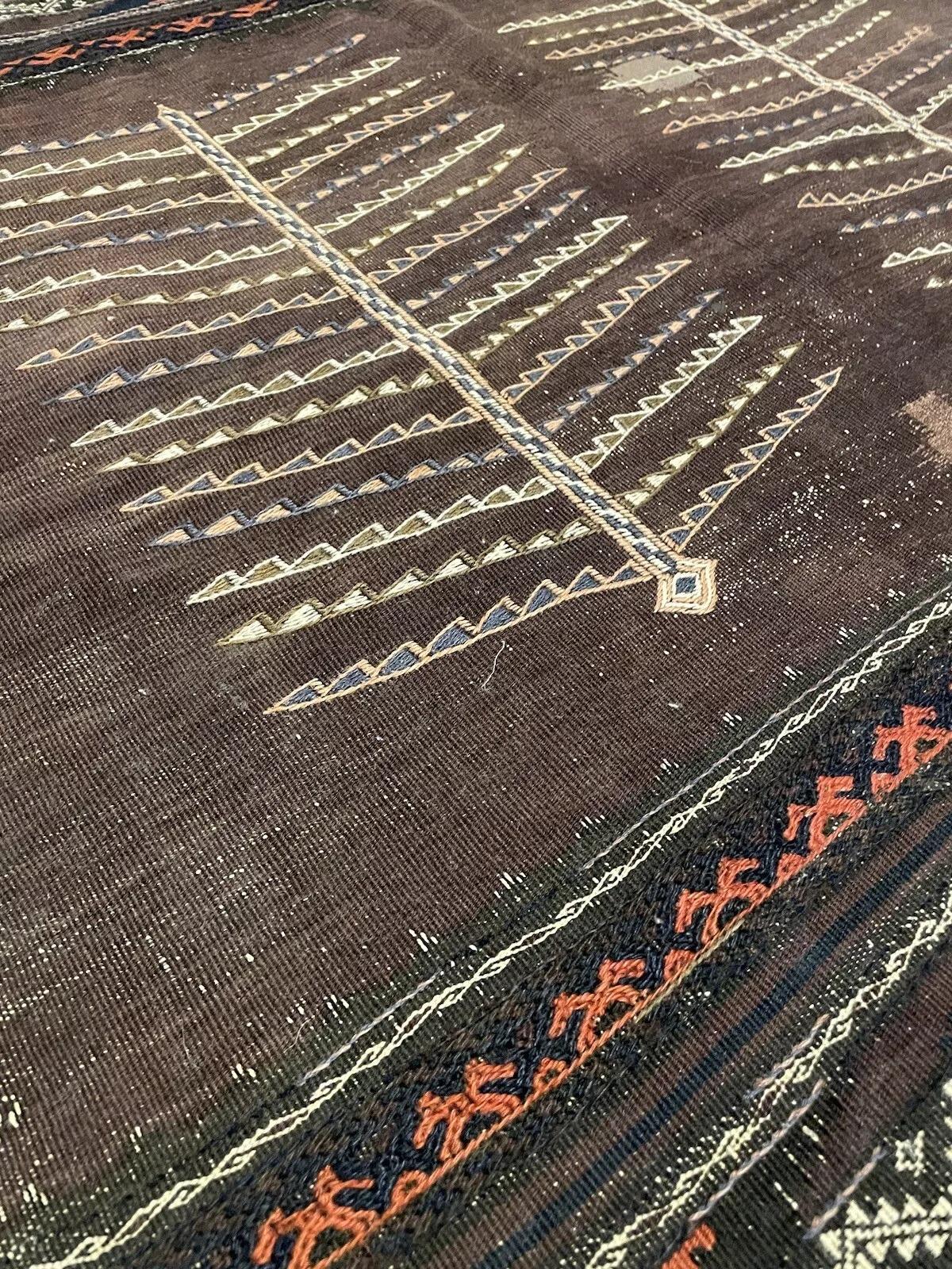 Tissé à la main Rug & Kilim Afghan Baluch fait main 3.5' x 3.9', 1900s - 1N28 en vente