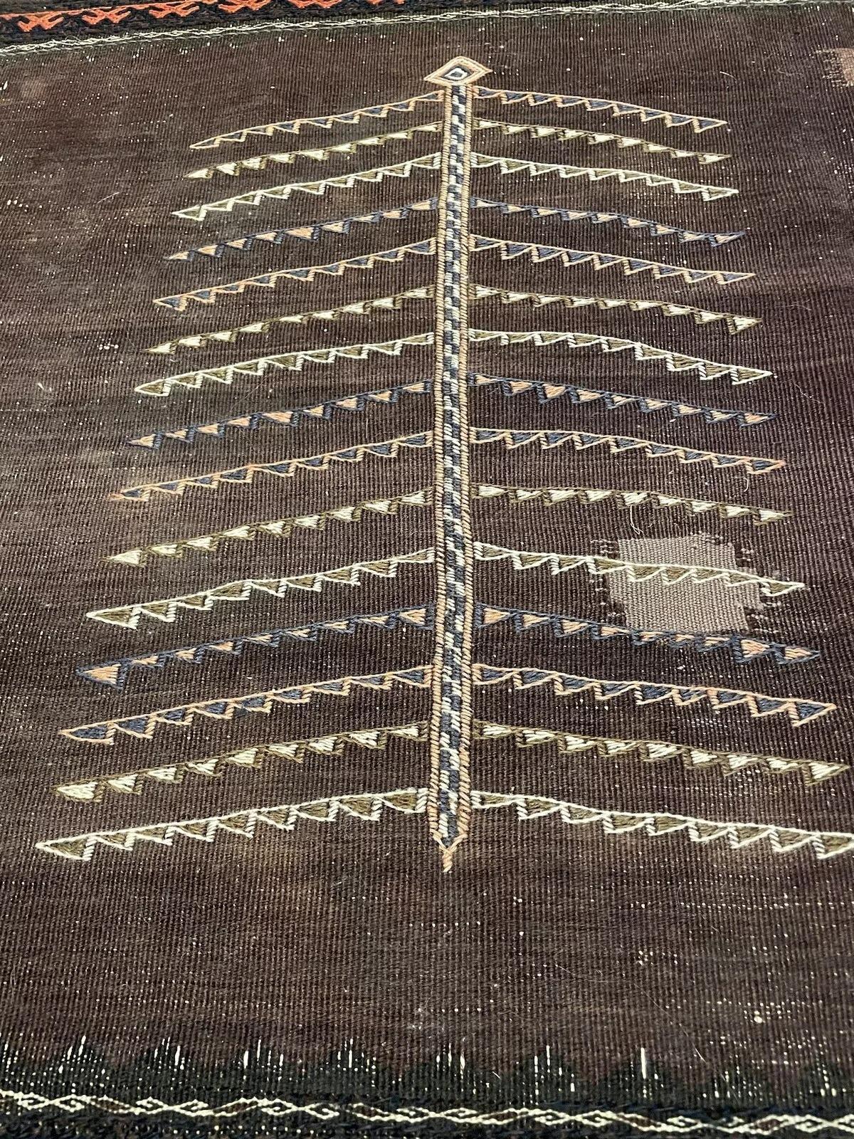 Rug & Kilim Afghan Baluch fait main 3.5' x 3.9', 1900s - 1N28 Bon état - En vente à Bordeaux, FR