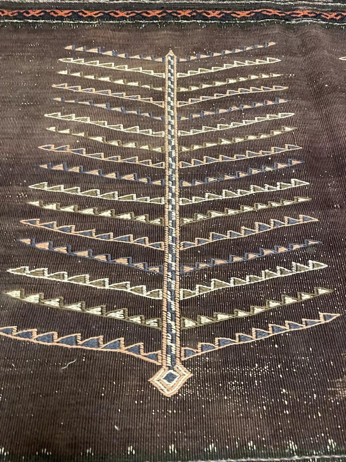 Début du 20ème siècle Rug & Kilim Afghan Baluch fait main 3.5' x 3.9', 1900s - 1N28 en vente