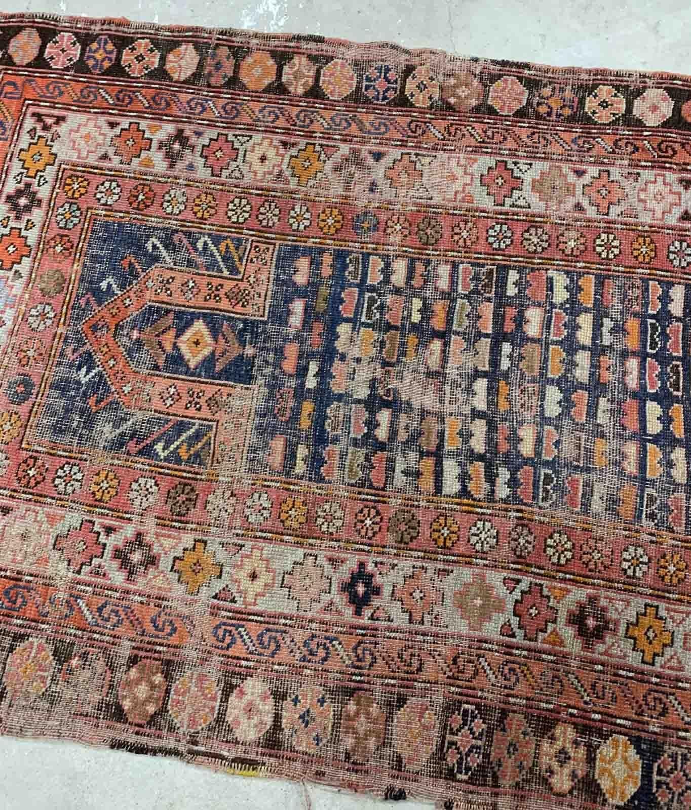 Handmade Antique Afghan Baluch Rug, 1900s, 1B901 1