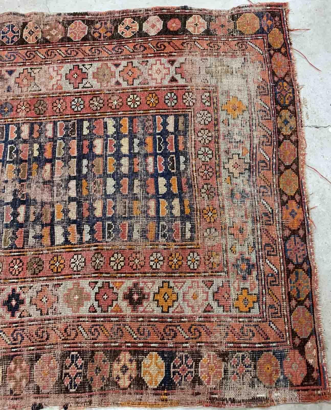 Handmade Antique Afghan Baluch Rug, 1900s, 1B901 2