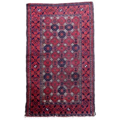 Tappeto antico afghano Baluch fatto a mano, 1900, 1P77