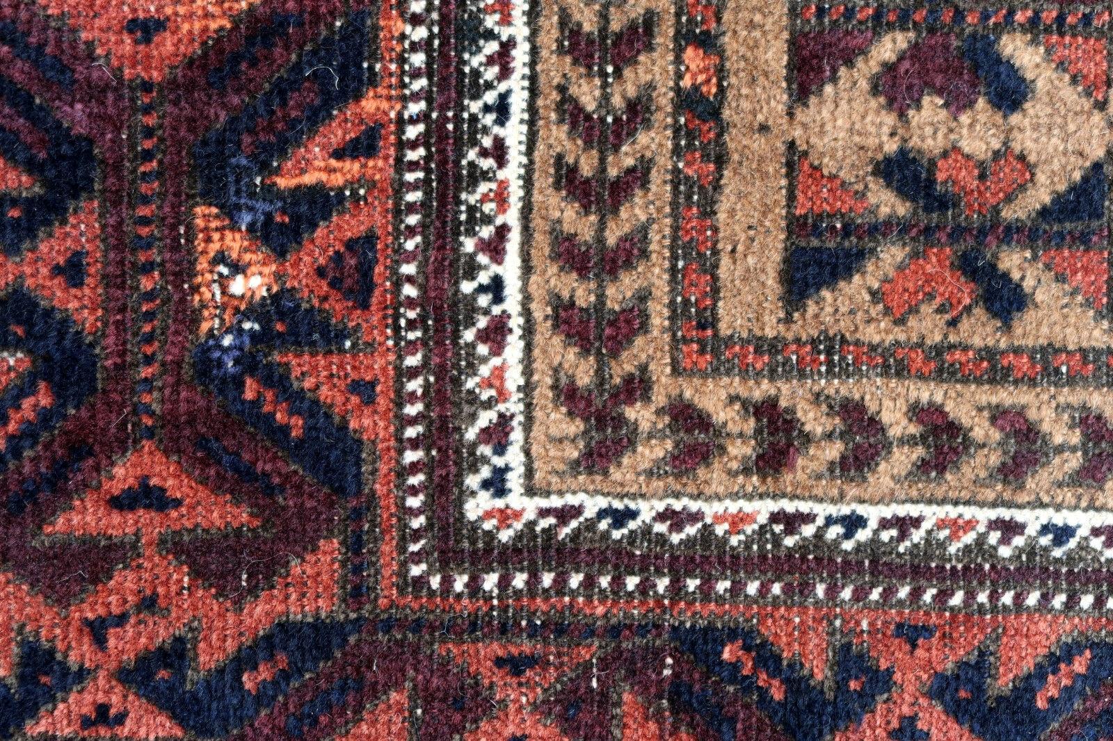 Handgefertigter antiker afghanischer Baluchteppich, 1900er Jahre, 1P92 (Afghanisch)