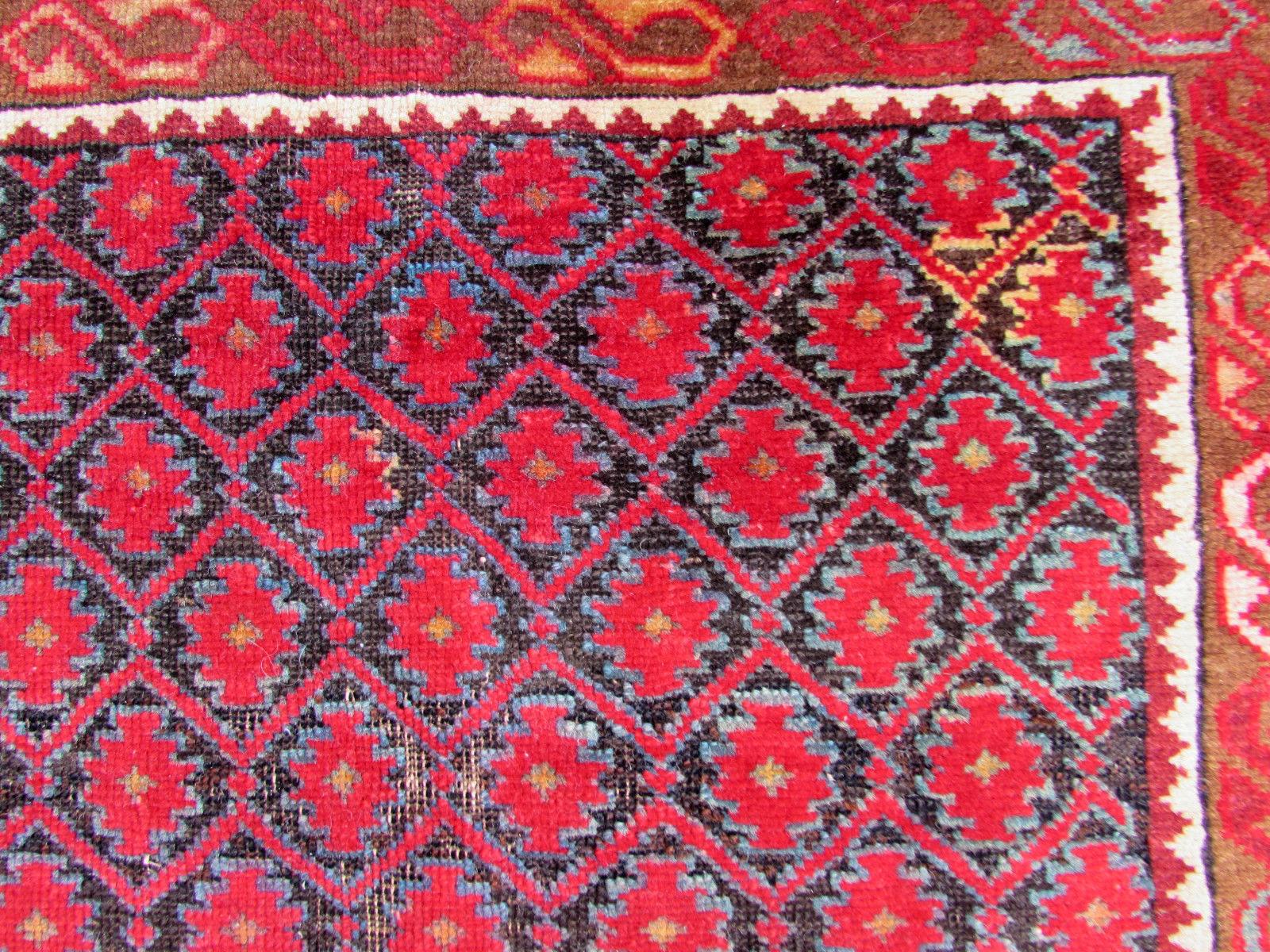 Early 20th Century Handmade Antique Afghan Baluch Rug, 1910s, 1Q0081