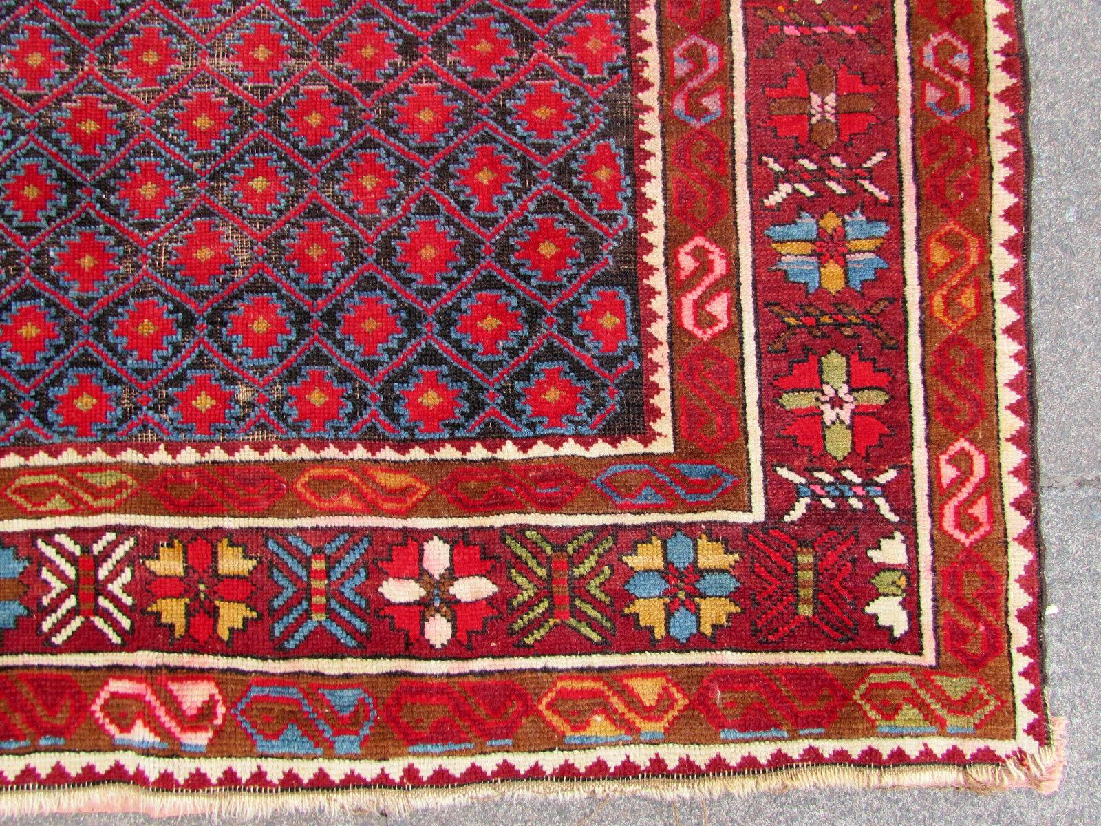 Handmade Antique Afghan Baluch Rug, 1910s, 1Q0081 3