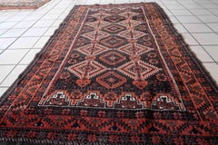 Handmade Antique Afghan Baluch Rug, 1920s, 1C1051