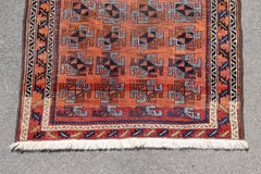 Handmade Antique Afghan Baluch Rug, 1930s