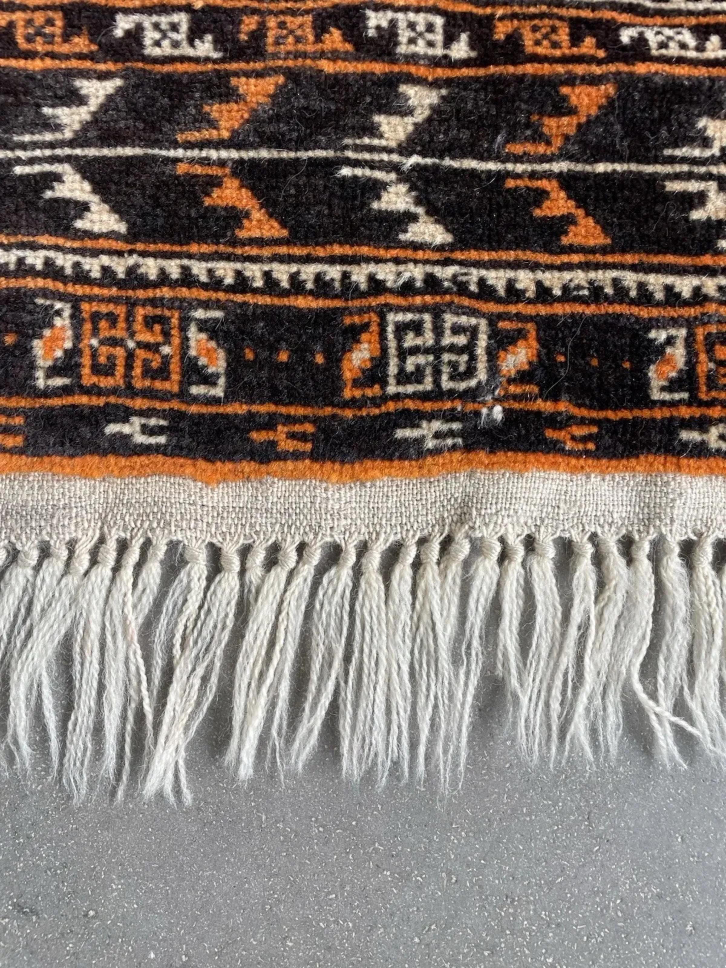 Inizio XX secolo Tappeto antico afgano Baluch fatto a mano, anni '20, 2,7' x 4,1' - 1N107 in vendita