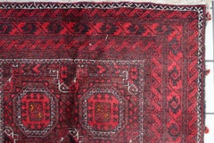 Handmade Antique Afghan Baluch Rug 3.4' x 6.9' 1930s - 1С1159