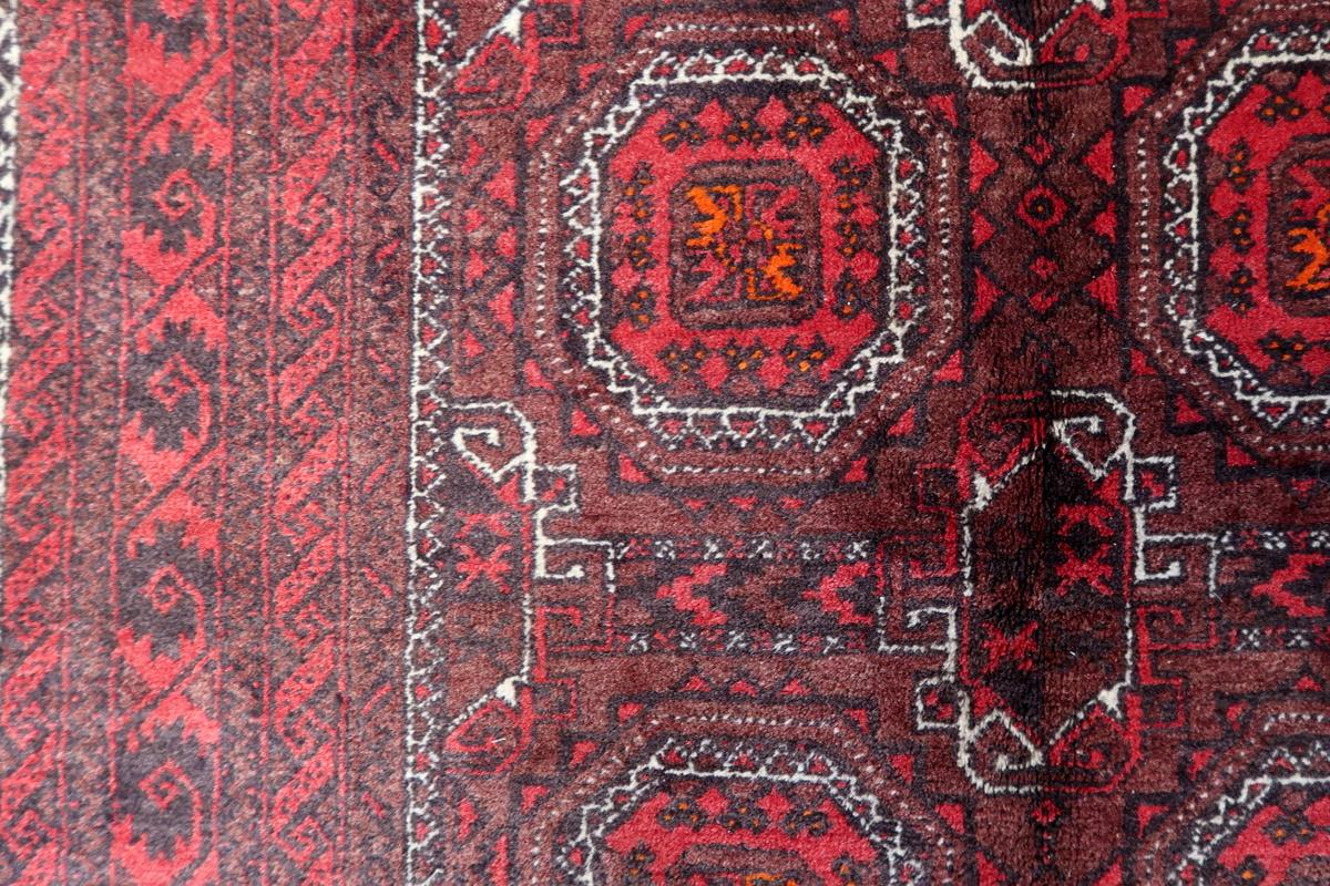 Tapis ancien Afghan Baluch fait main 3.4' x 6.9' 1930s - 1С1159 en vente 1
