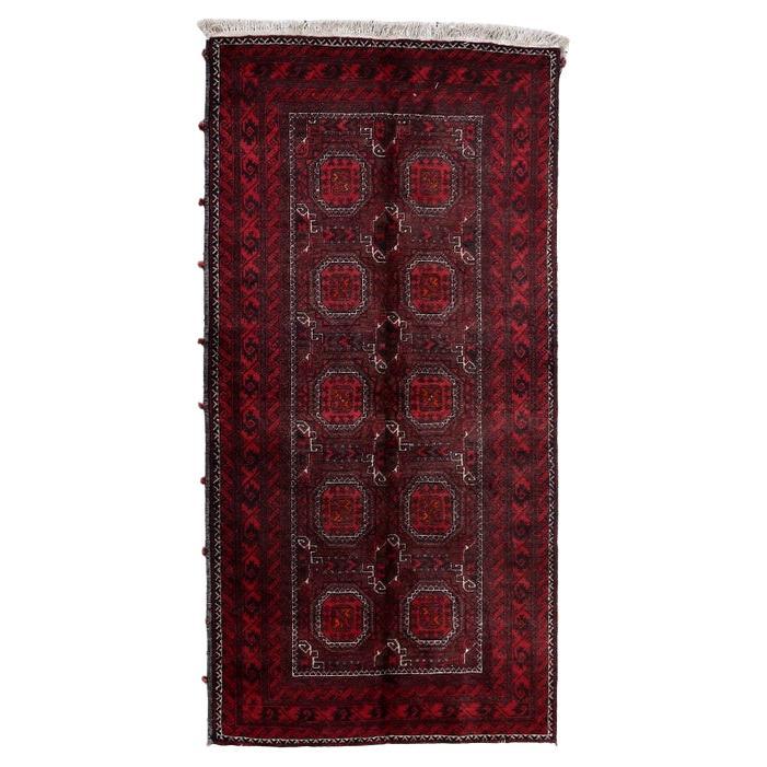 Handmade Antique Afghan Baluch Rug 3.4' x 6.9' 1930s - 1С1159