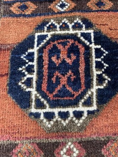 Handmade Antique Afghan Baluch Rug 3.5' x 5.7', 1910s - 1N117