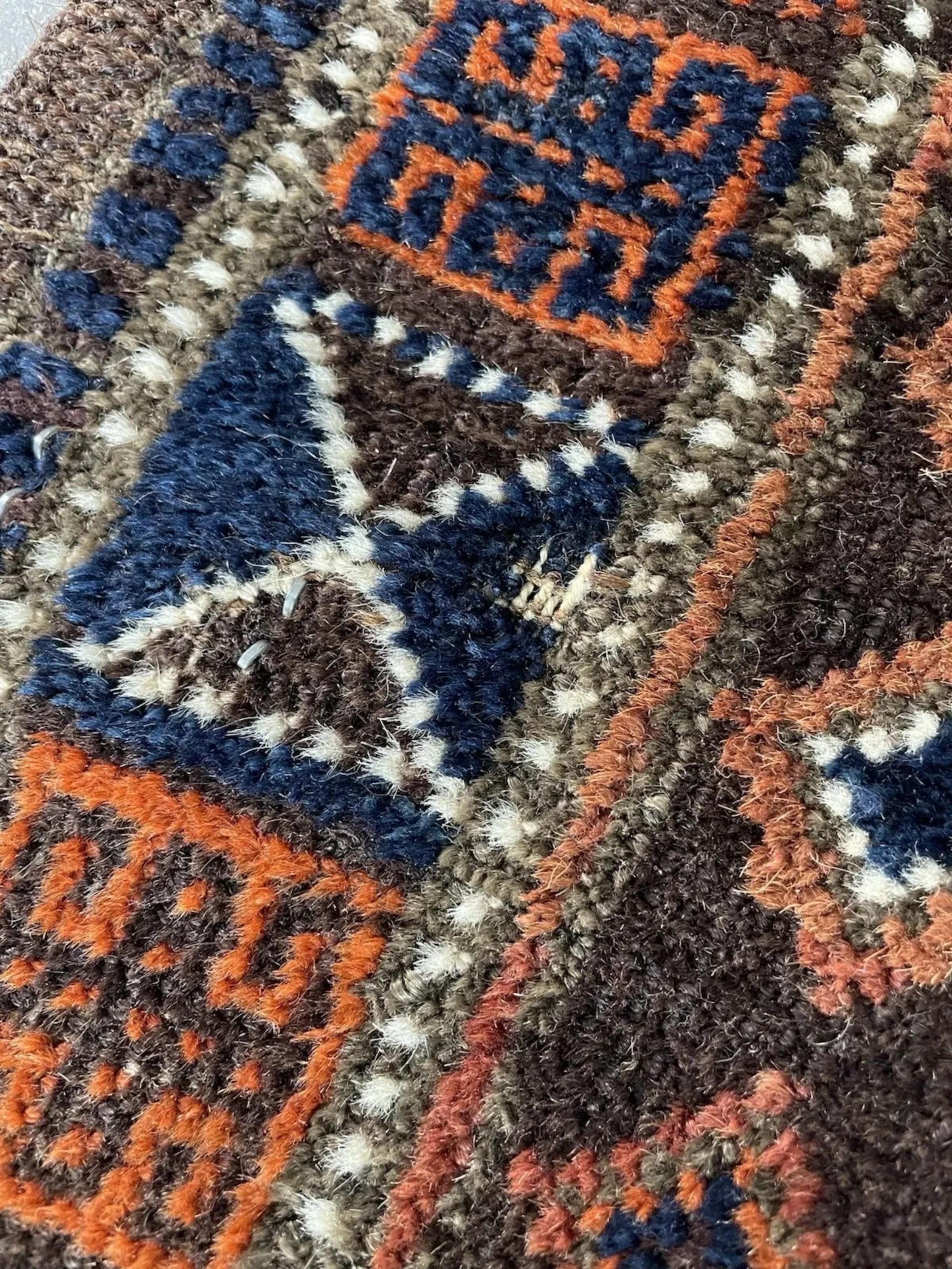 Tappeto afghano antico Baluch fatto a mano 3,5' x 5,7', anni '10 - 1N117 in vendita 1