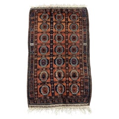 Handmade Antique Afghan Baluch Rug 3.5' x 5.7', 1910s - 1N117