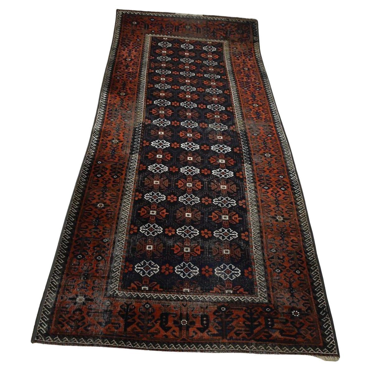 Handgefertigter antiker afghanischer Belutschen-Teppich, 1910er Jahre, 1g35