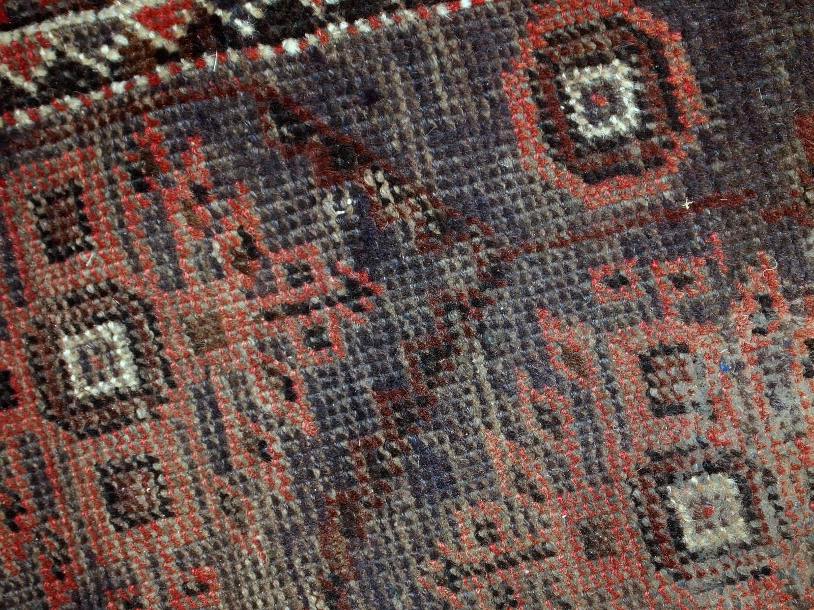 Handmade Antique Afghan Baluch Rug, 1920s 4