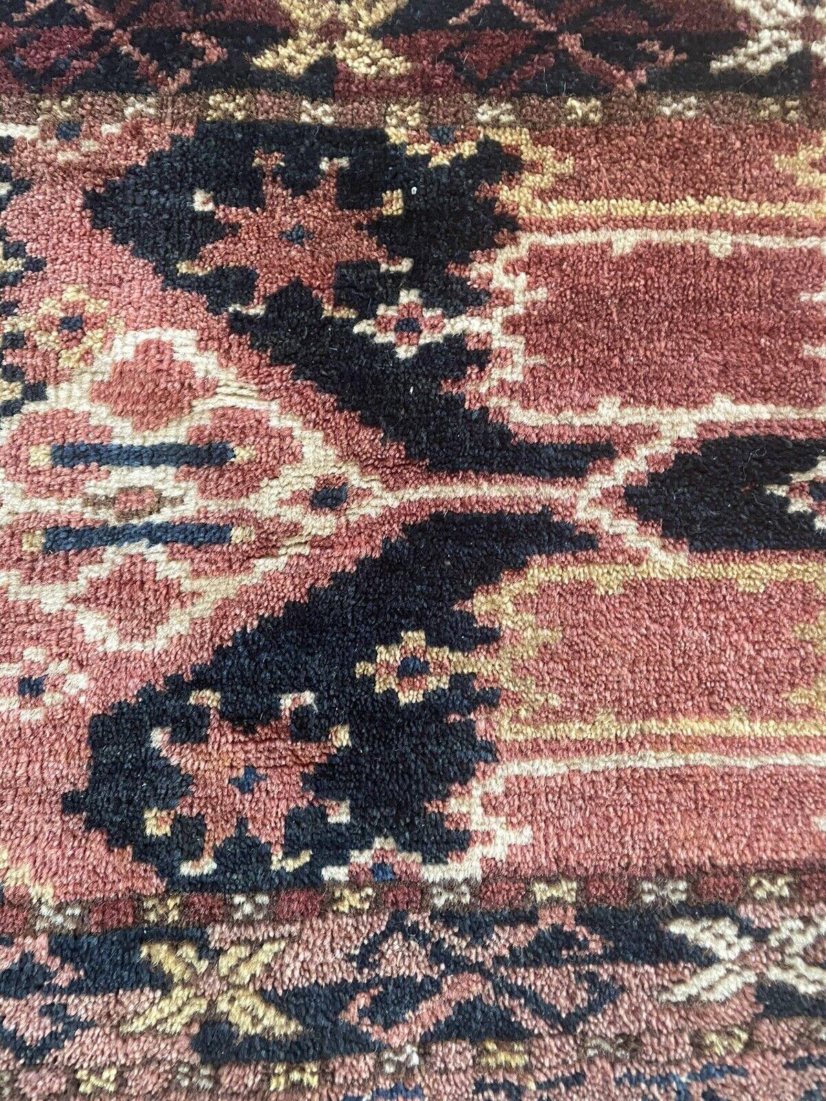 Handgefertigter antiker afghanischer Beshir Sammlerstück-chuval-Teppich 1,5' x 4,8', 1900er Jahre - 1N11 im Angebot 2