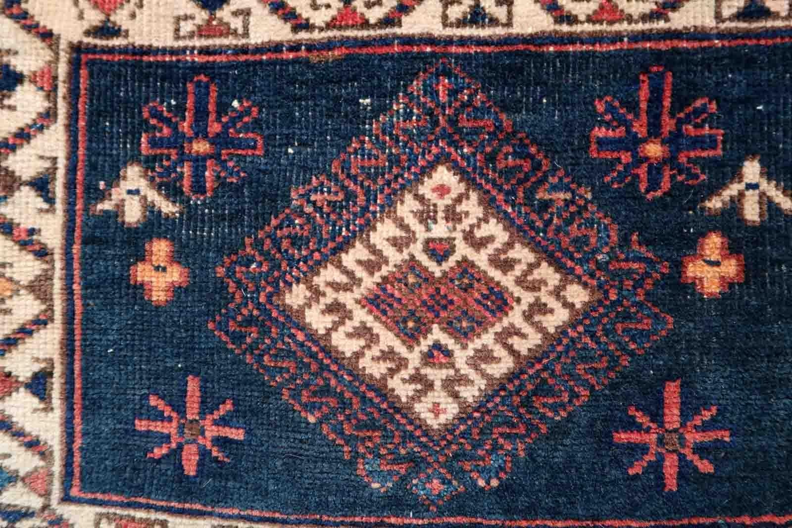 Handgefertigte antike Salztasche im Afshar-Stil, 1920er Jahre, 1C953 im Angebot 3