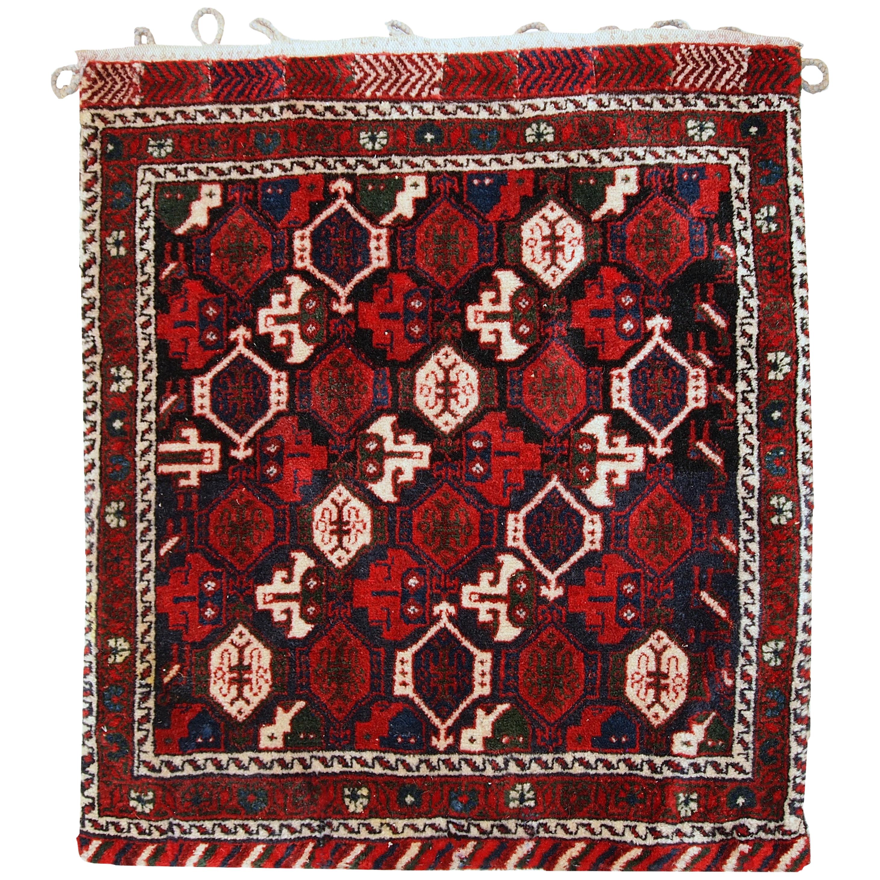 Handgefertigte antike Salztasche im Afshar-Stil, 1980er Jahre, 1C336