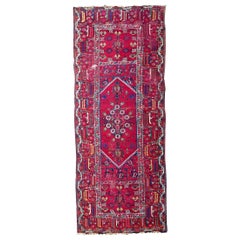 Handmade Antique Algerian Berber Collectible Rug, 1830s, 1P85