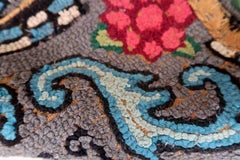 Handmade Antique American Hooked Rug, 1900s, 1C985
