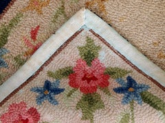 Handmade Antique American Hooked Rug, 1930s, 1C34