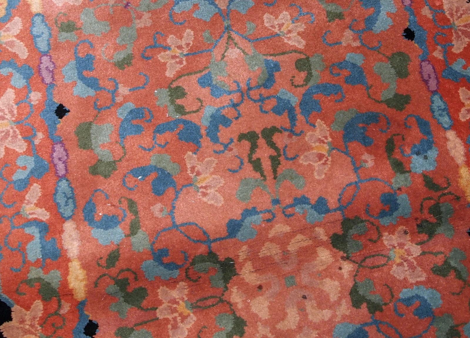 Handgefertigter antiker chinesischer Art-Déco-Teppich, 1920er Jahre, 1B636 im Angebot 2