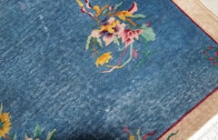 Handmade antique Art Deco Chinese Rug, 1920s, 1B752