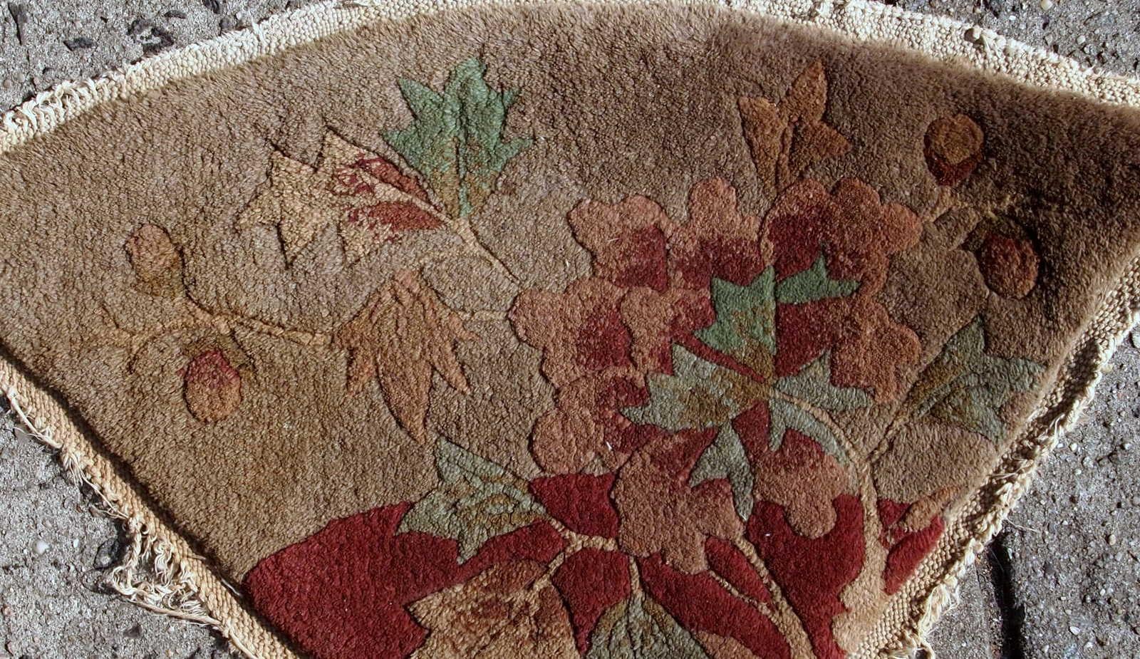 Handgefertigter antiker chinesischer Art-Déco-Teppich:: 1920er Jahre:: 1b847 (Chinesisch) im Angebot