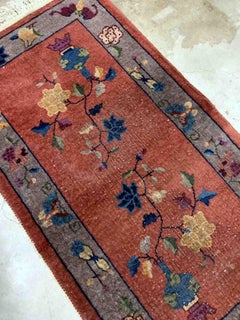 Handmade Antique Art Deco Chinese Rug, 1920s, 1B941