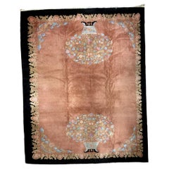 Handgefertigter antiker chinesischer Art-Déco-Teppich, 1920er Jahre, 1B949