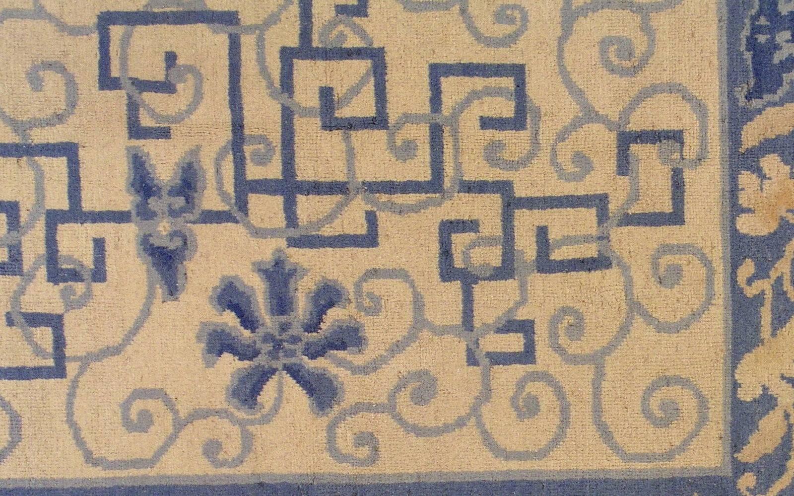 20th Century Handmade Antique Art Deco Peking Rug, 1900s, 1L01