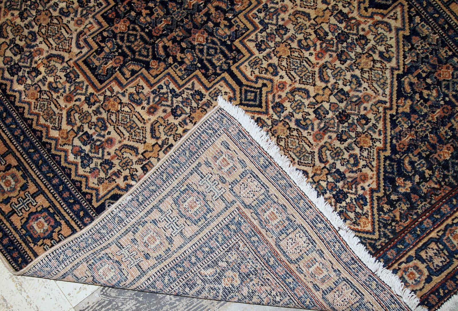 Indien Tapis Bibikabab ancien fait à la main, années 1920, 1B672 en vente