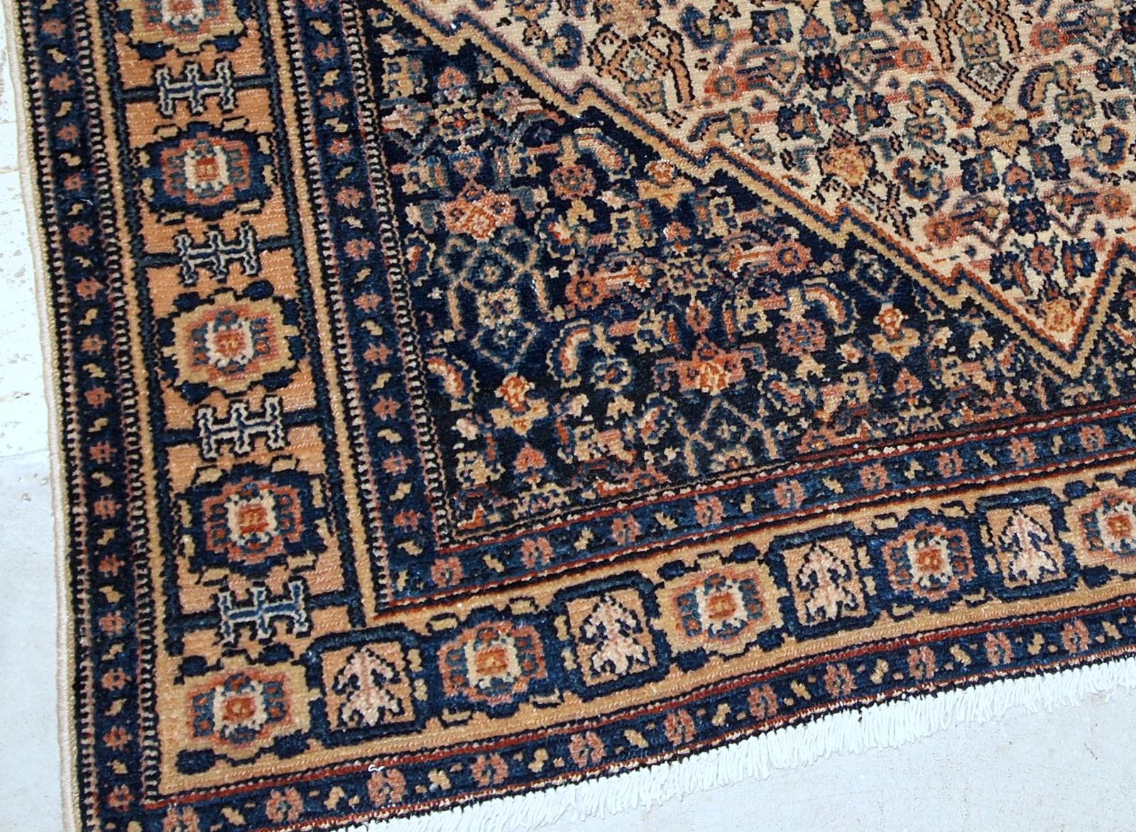 Hand-Knotted Handmade Antique Bibikabab Style Rug, 1920s, 1B672 For Sale