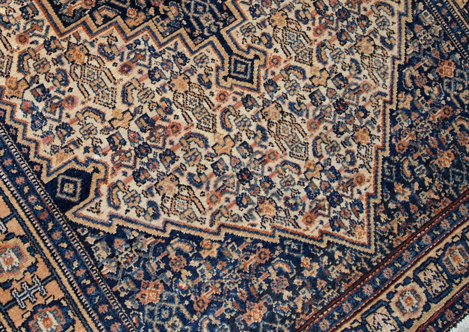 Début du 20ème siècle Tapis Bibikabab ancien fait à la main, années 1920, 1B672 en vente