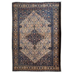 Handgefertigter antiker Teppich im Bibikabab-Stil, 1920er Jahre, 1B672
