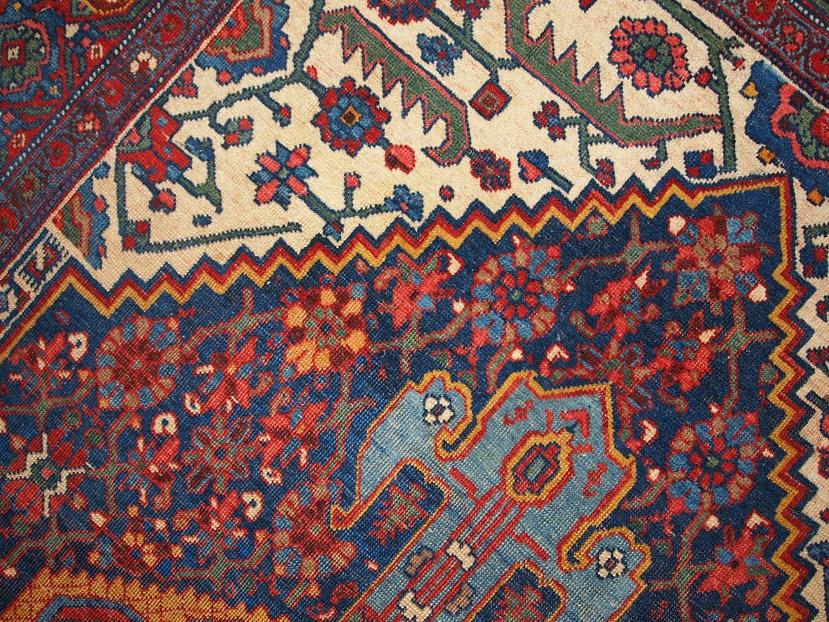 Tapis ancien de style Bidjar fait à la main, années 1880, 1B194 Bon état - En vente à Bordeaux, FR