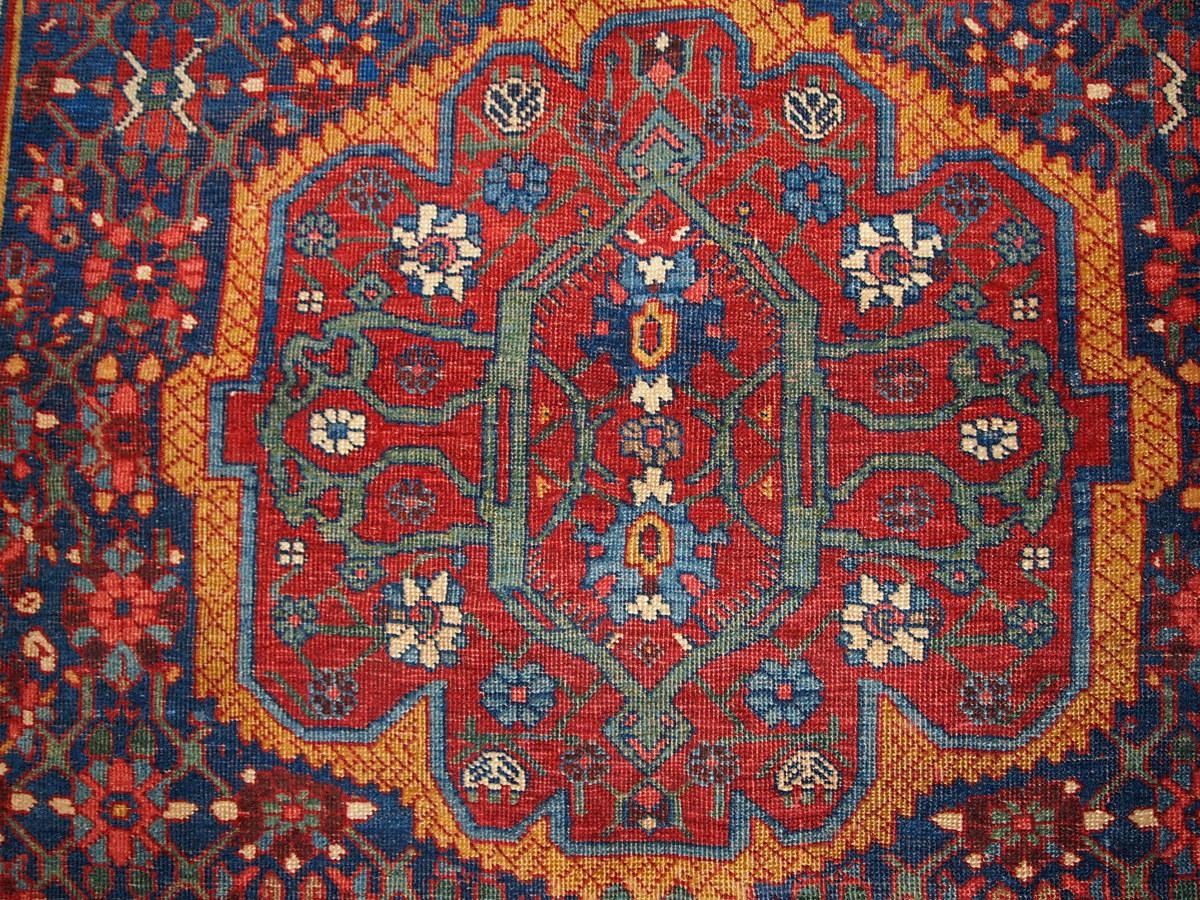 Late 19th Century Handmade Antique Bidjar Style Rug, 1880s, 1B194 For Sale