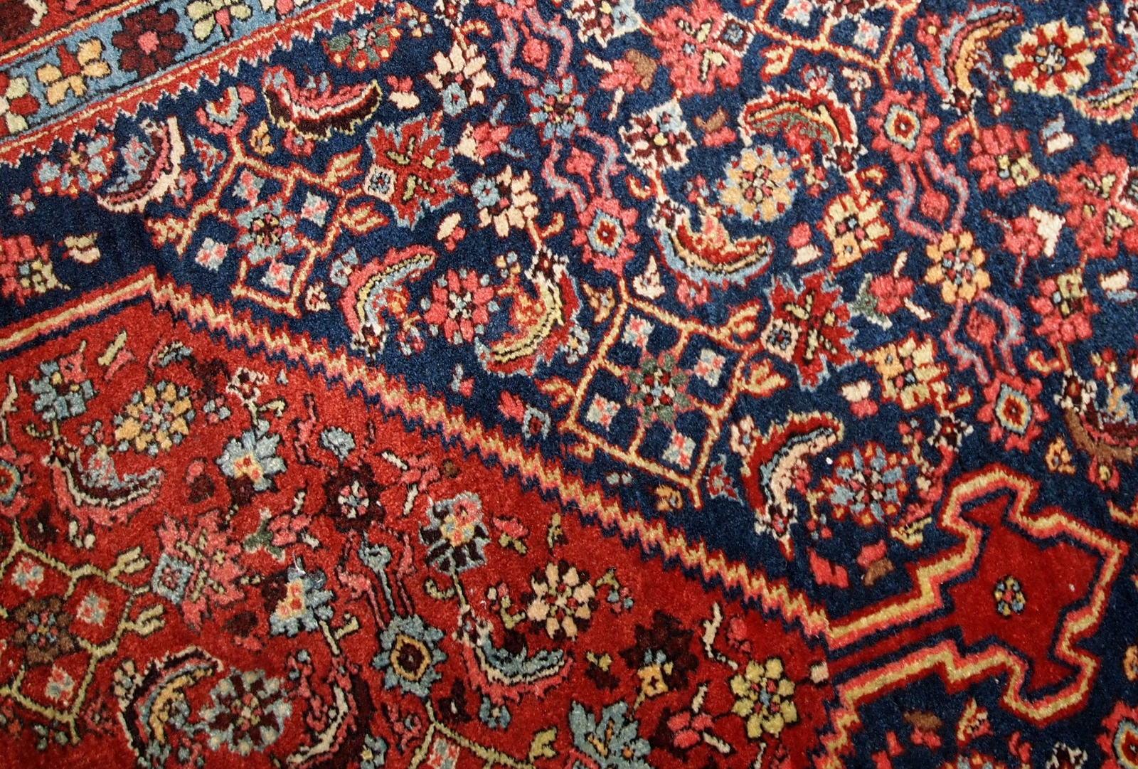 Handmade antique Bidjar Style Rug, 1900s, 1B740 In Good Condition For Sale In Bordeaux, FR