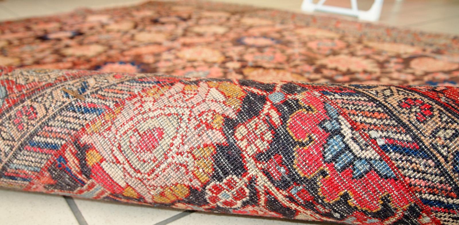 Asian Handmade Antique Bidjar Style Rug, 1930s, 1C289 For Sale
