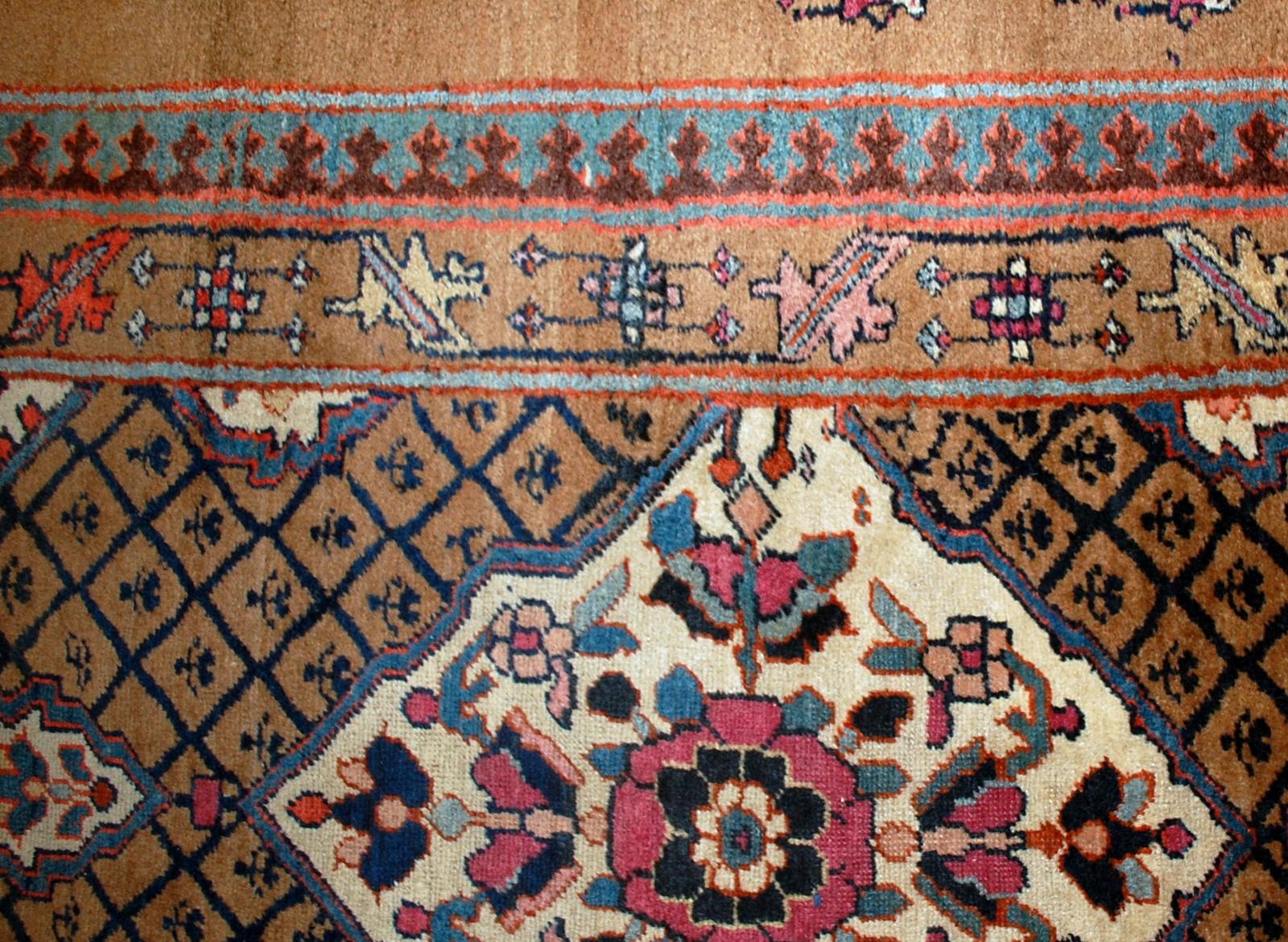 Runner antico fatto a mano in stile pelo di cammello, 1880, 1B556 in vendita 3