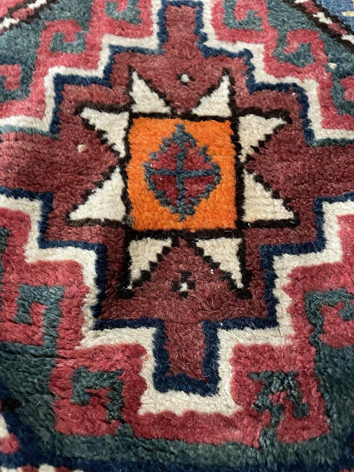 Début du 20ème siècle Tapis de course caucasien Genje fait à la main 3.5' x 12.4', 1900s - 1N74 en vente